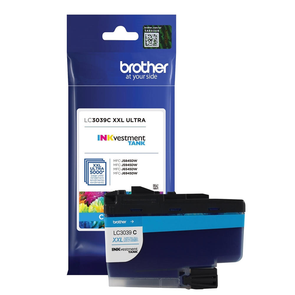 BROTHER Cartouche Jet d'encre Originale Cyan (5 000 pages) - LC3039CS