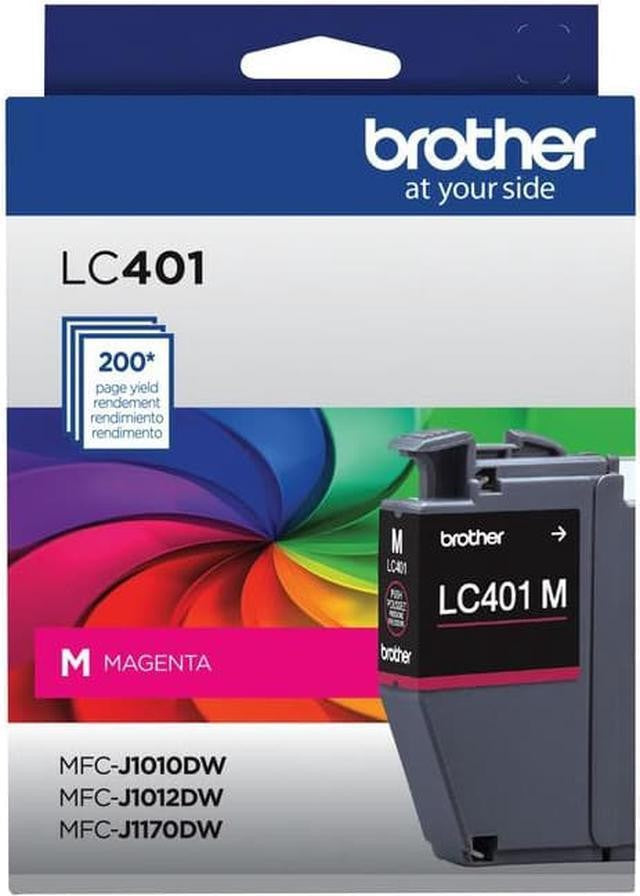 BROTHER Cartouche Jet d'encre Originale Magenta (200 pages) - LC401MS