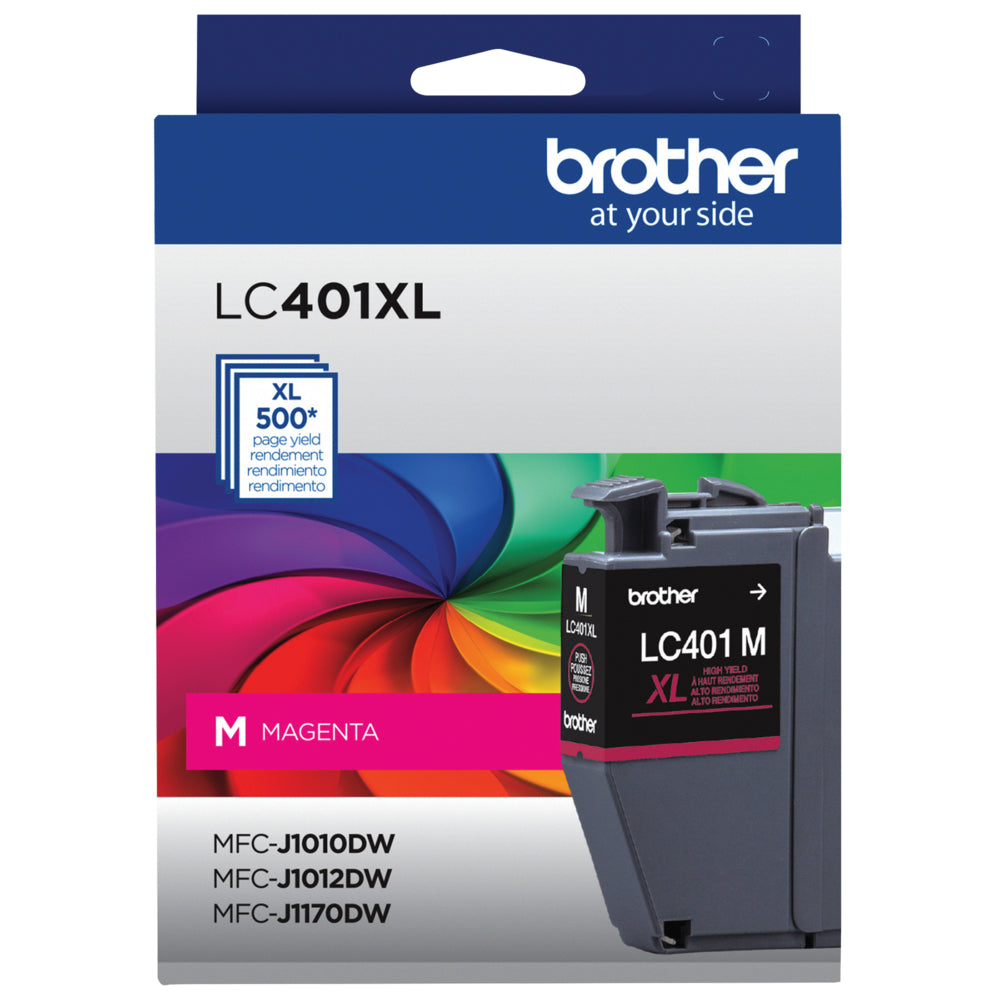 BROTHER Cartouche Jet d'encre Originale Magenta (500 pages) - LC401XLMS