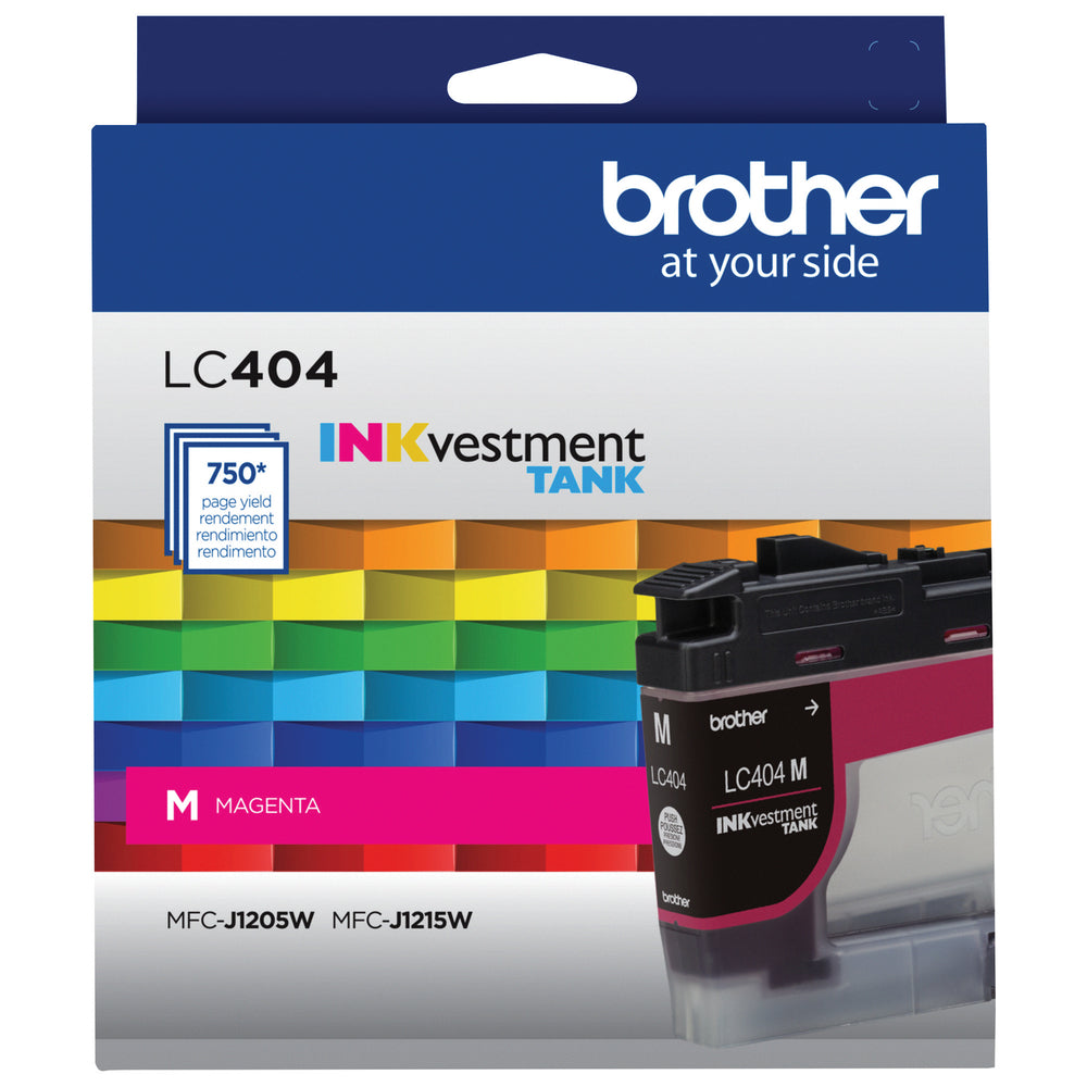 BROTHER Cartouche Jet d'encre Originale Magenta (750 pages) - LC404MS