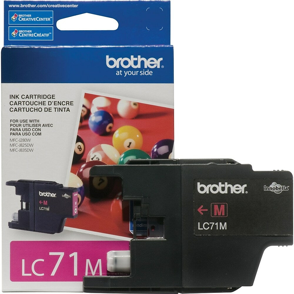 BROTHER Cartouche Jet d'encre Originale Magenta (300 pages) - LC71MS