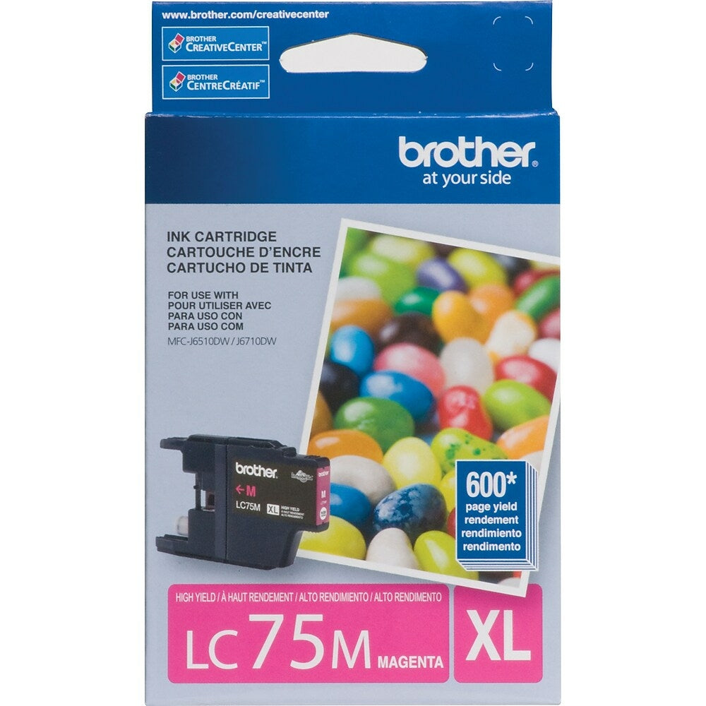 BROTHER Cartouche Jet d'encre Originale Magenta (600 pages) - LC75MS