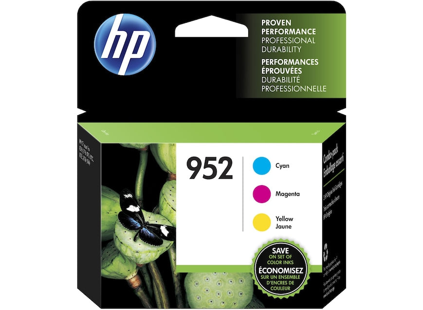 HP Cartouche Jet d'encre Originale CMY (700 pages) - 952 - N9K27AN