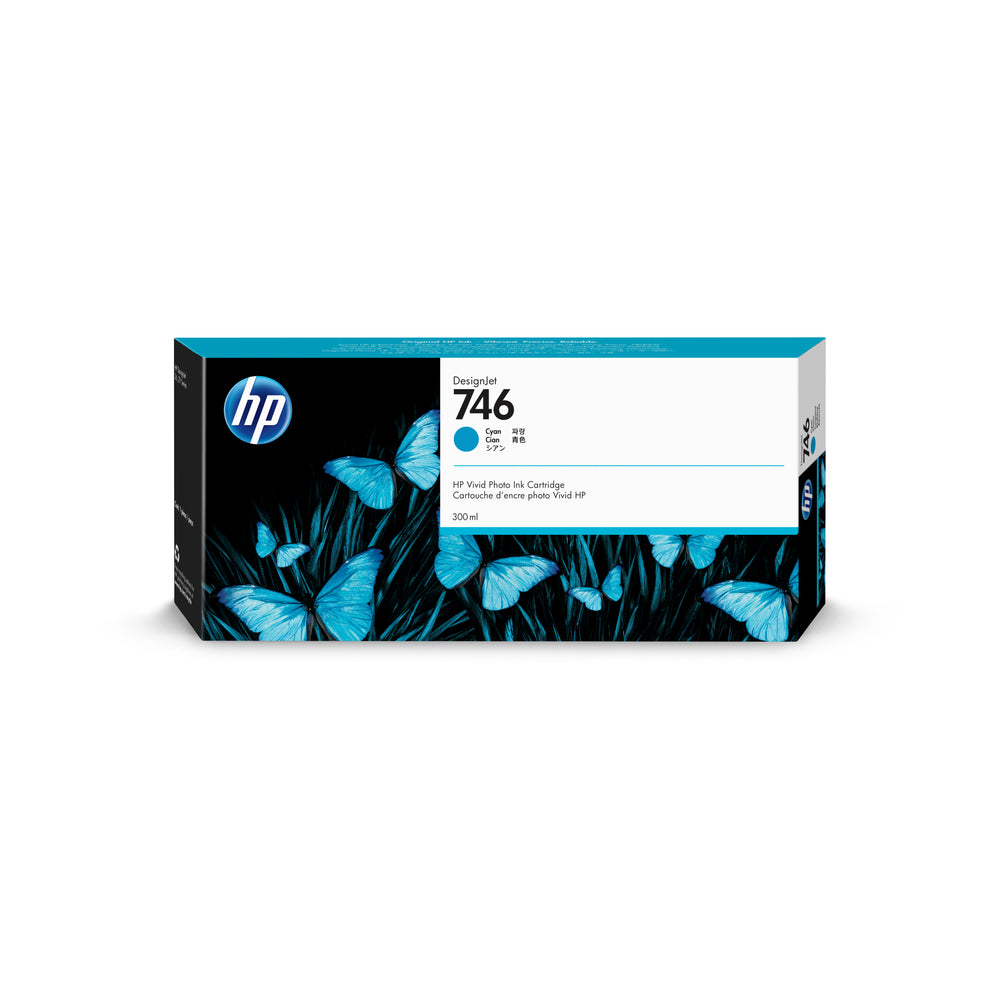 HP Cartouche Jet d'encre Originale Cyan 300 ml - 746 - P2V80A