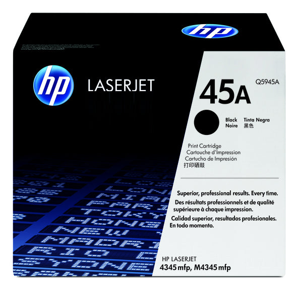 HP Cartouche Laser Originale Noire (18 000 pages) - 45A - Q5945A