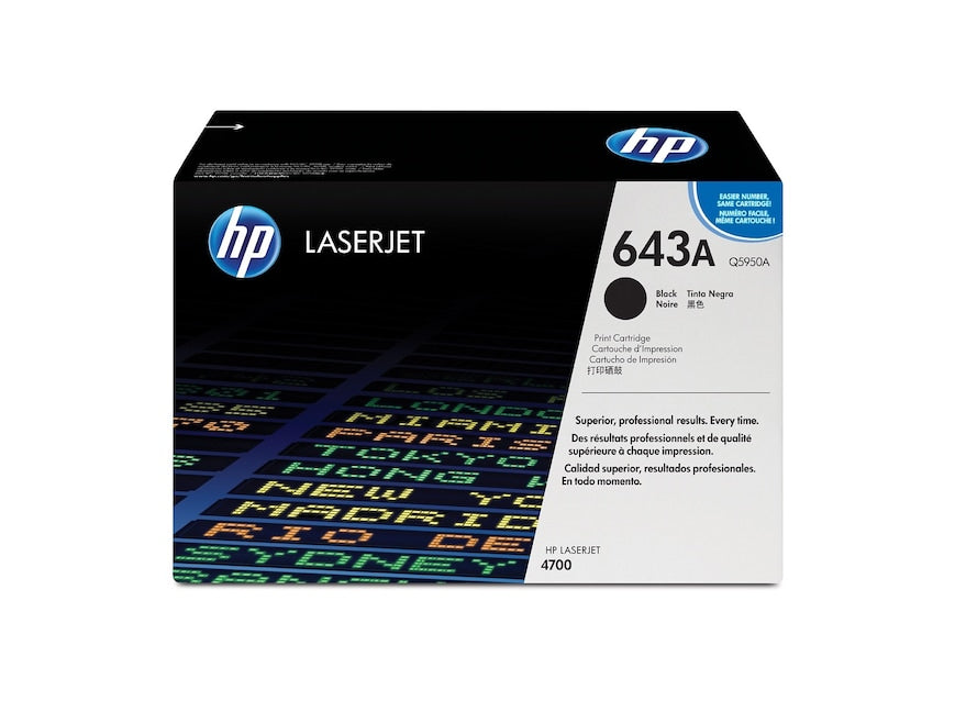 HP Cartouche Laser Originale Noire (11 000 pages) - 643A - Q5950A