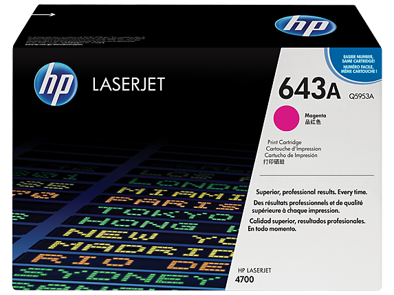 HP Cartouche Laser Originale Magenta (10 000 pages) - 643A - Q5953A