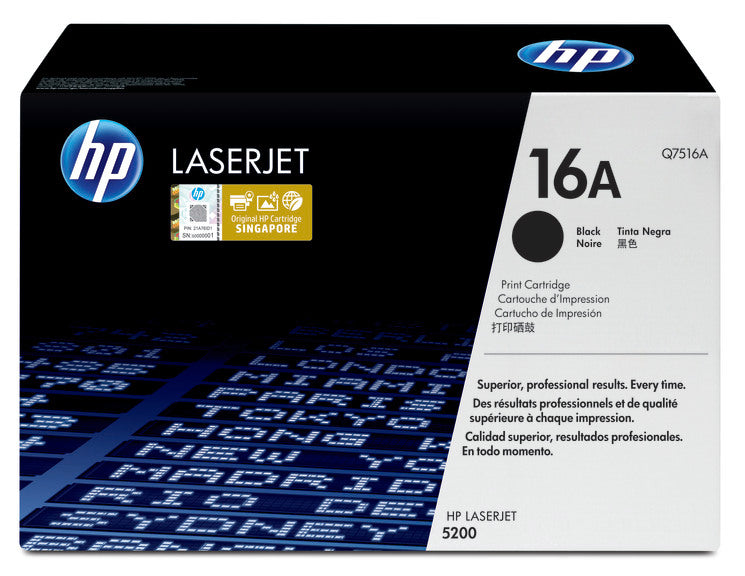 HP Cartouche Laser Originale Noire (12 000 pages) - 16A - Q7516A