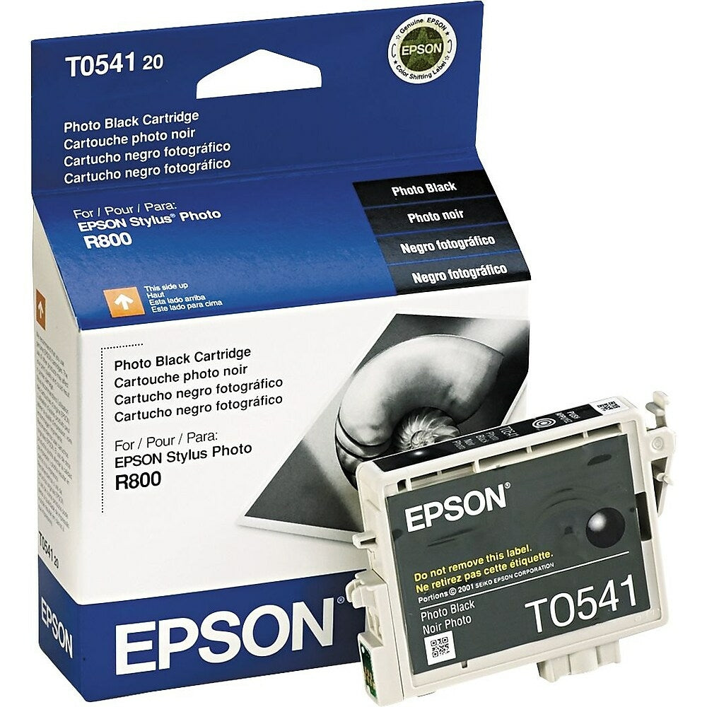 EPSON Cartouche Jet d'encre Originale Noire, photo (400 pages) - T054 - T054120