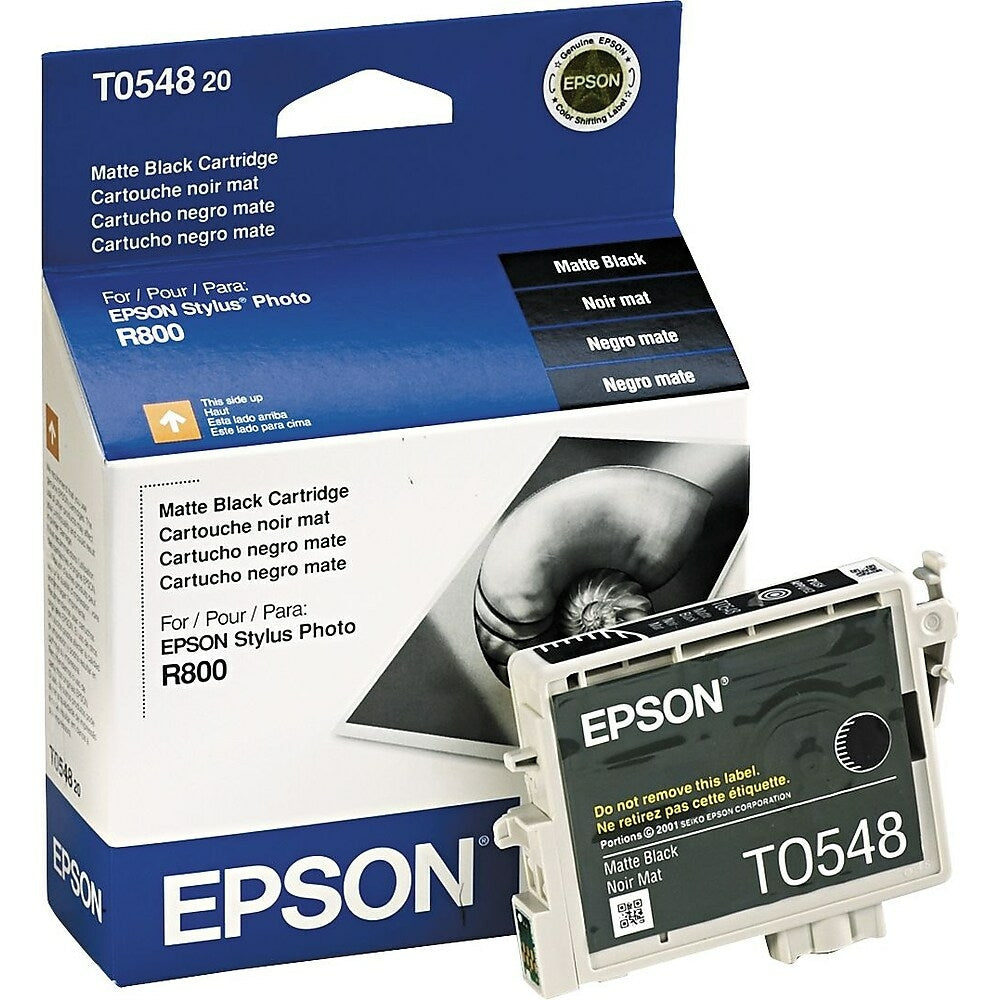 EPSON Cartouche Jet d'encre Originale Noire, mat (400 pages) - T054 - T054820