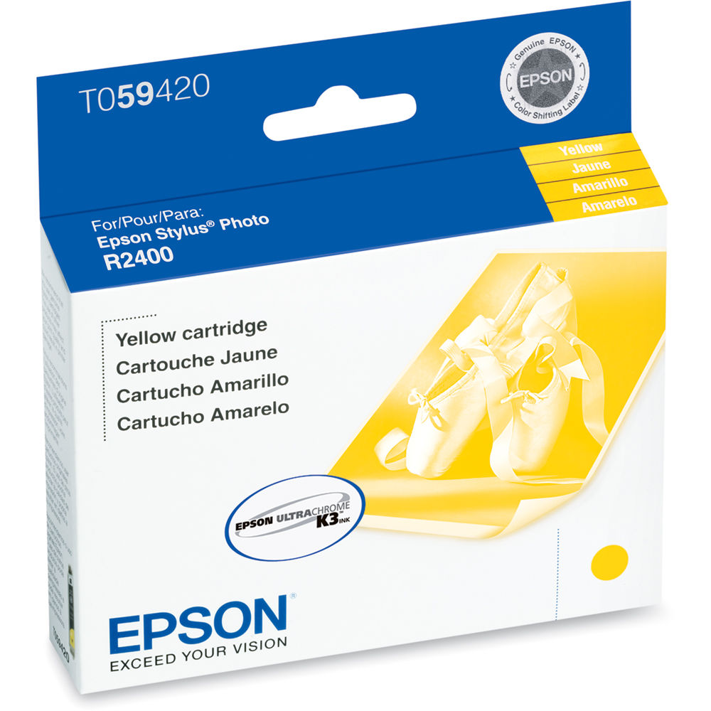 EPSON Cartouche Jet d'encre Originale Jaune (440 pages) - T059 - T059420