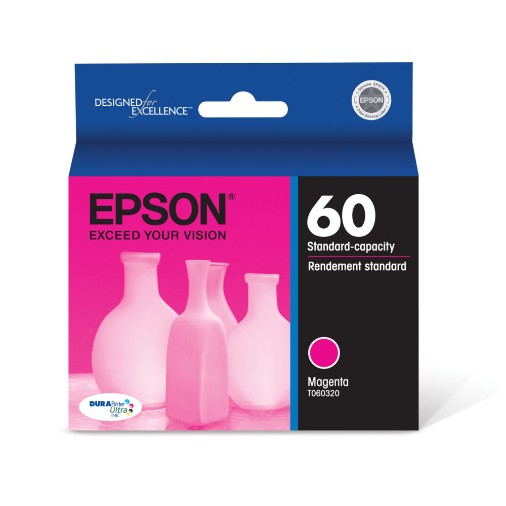 EPSON Cartouche Jet d'encre Originale Magenta (450 pages) - T060 - T060320-S