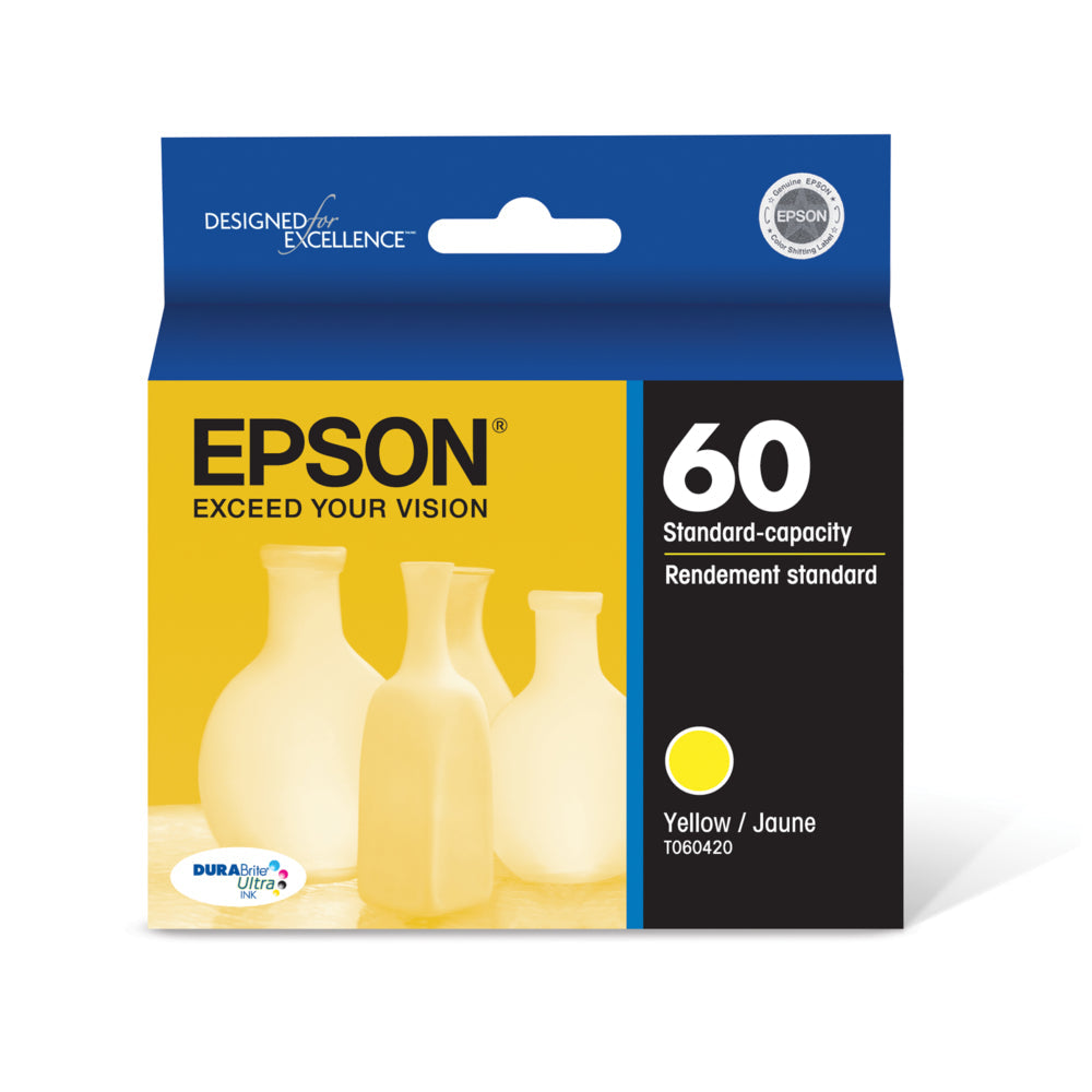 EPSON Cartouche Jet d'encre Originale Jaune (450 pages) - T060 - T060420-S