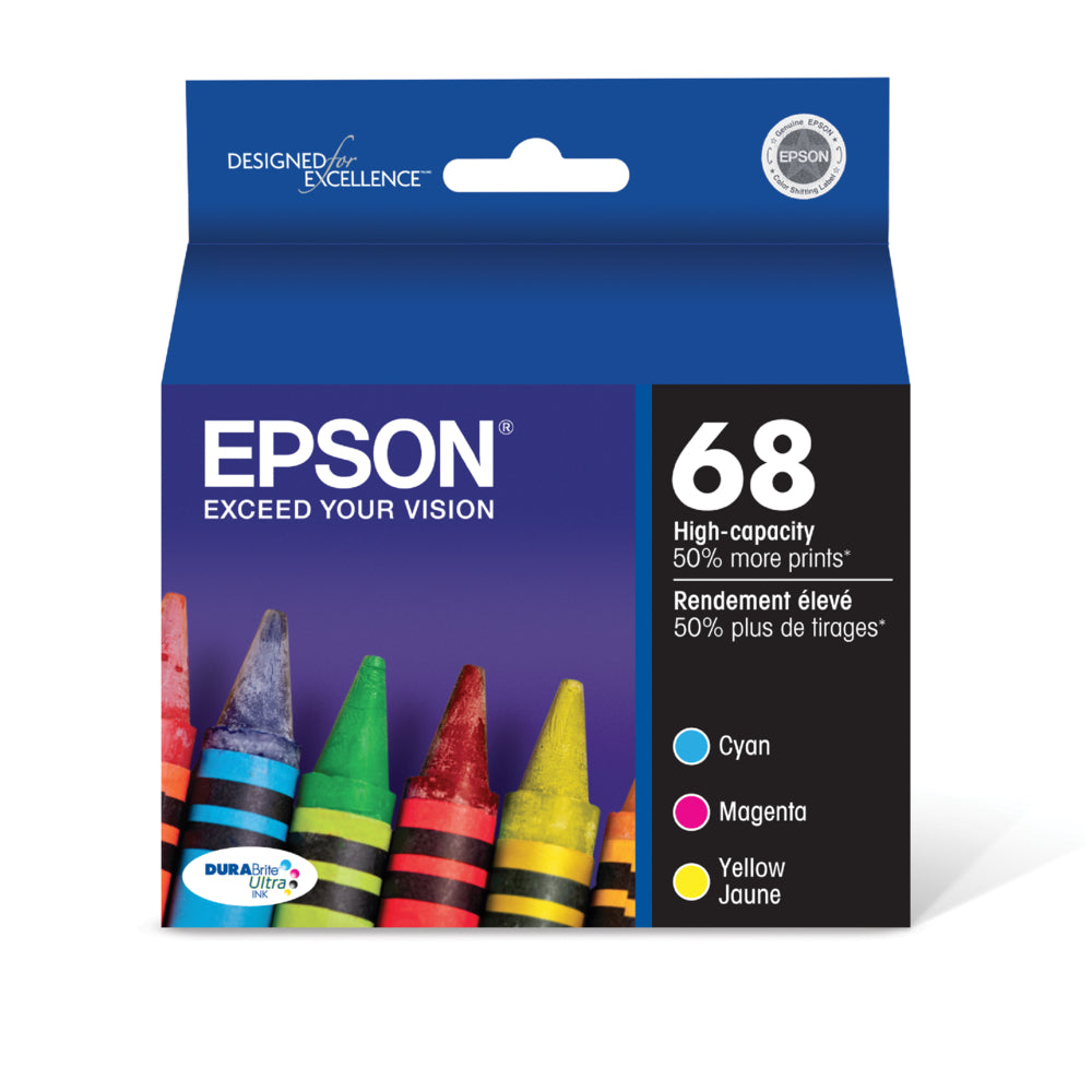 EPSON Cartouche Jet d'encre Originale CMY (450 pages) - T068 - T068520-S