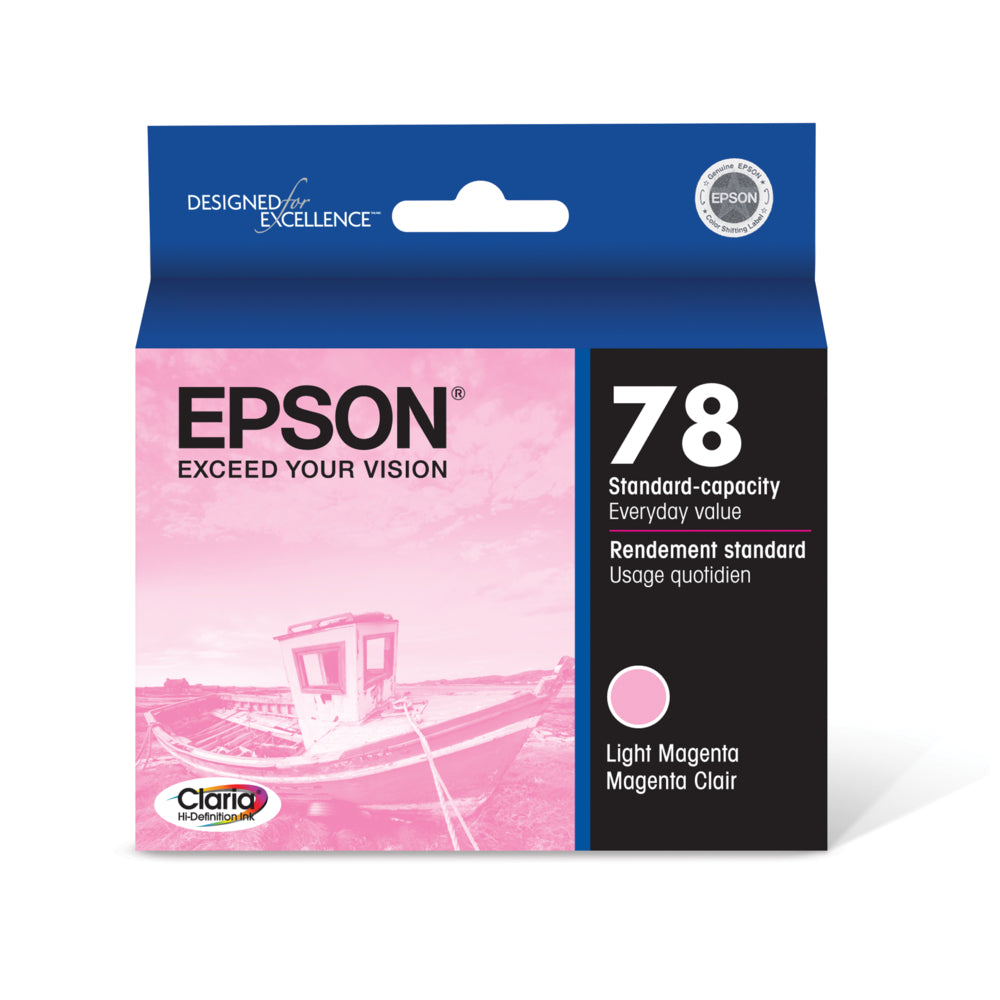 EPSON Cartouche Jet d'encre Originale Magenta, clair (515 pages) - T078 - T078620-S
