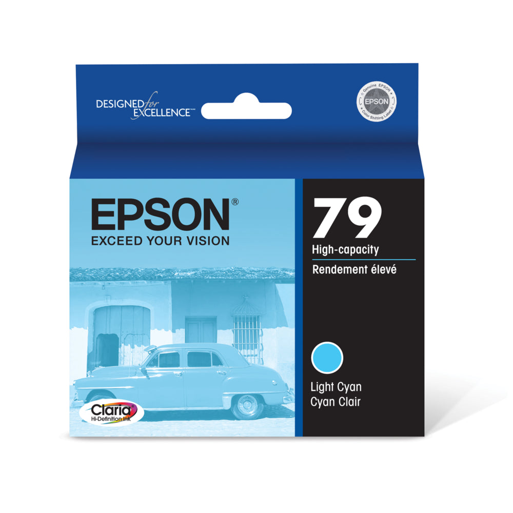EPSON Cartouche Jet d'encre Originale Cyan, photo (810 pages) - T079 - T079520