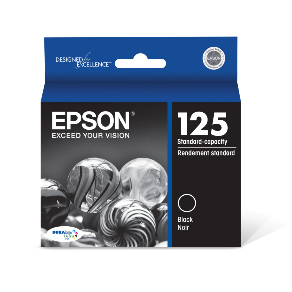 EPSON Cartouche Jet d'encre Originale Noire (210 pages) - T125 - T125120-S