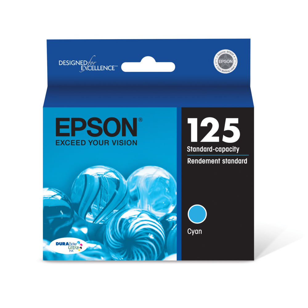 EPSON Cartouche Jet d'encre Originale Cyan (385 pages) - T125 - T125220