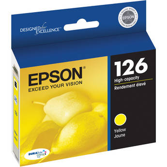 EPSON Cartouche Jet d'encre Originale Jaune (480 pages) - T126 - T126420-S