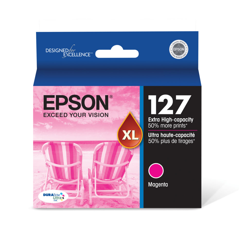 EPSON Cartouche Jet d'encre Originale Magenta (755 pages) - T127 - T127320-S