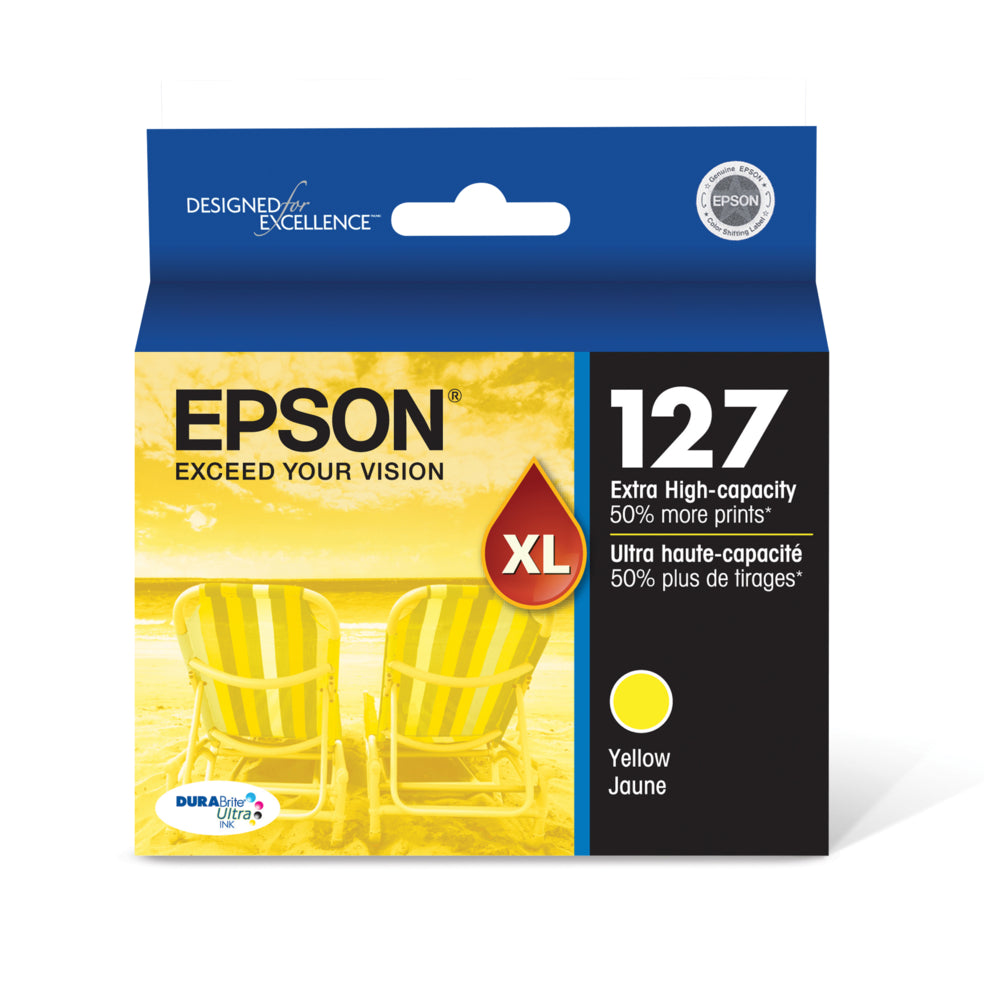 EPSON Cartouche Jet d'encre Originale Jaune (755 pages) - T127 - T127420-S