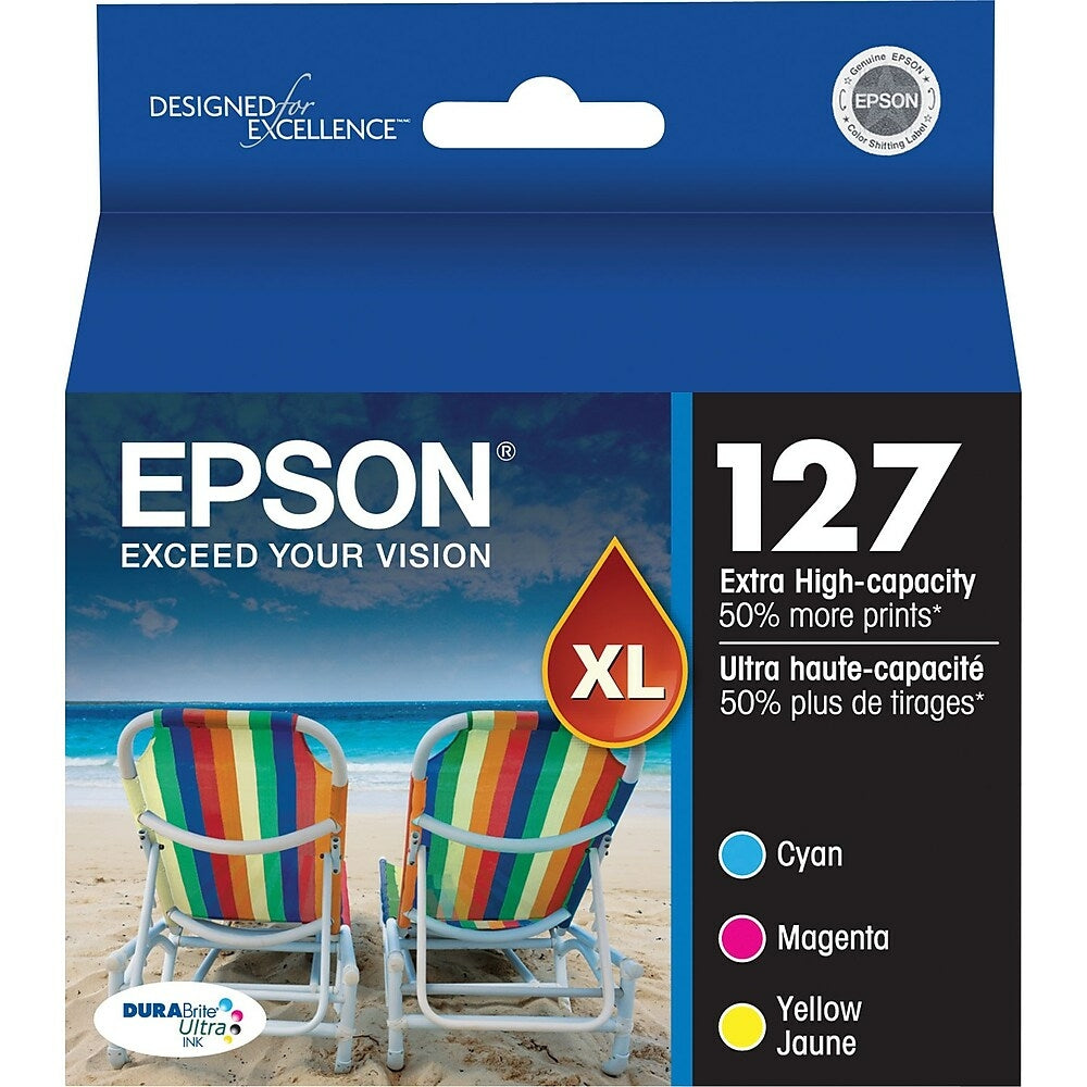 EPSON Cartouche Jet d'encre originale CMY - T127 - T127520-S