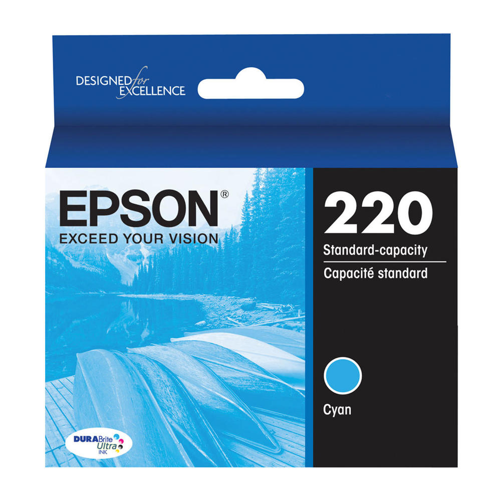 EPSON Cartouche Jet d'encre Originale Cyan (165 pages) - T220 - T220220-S