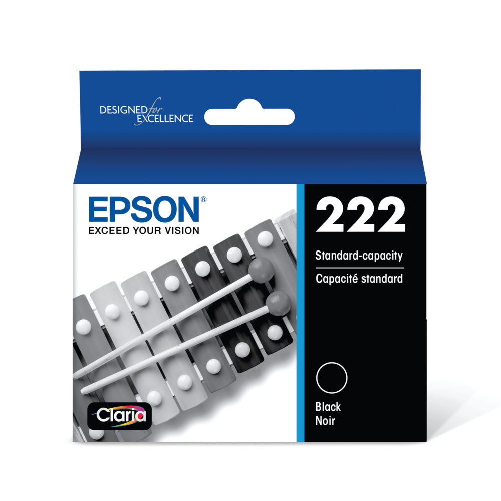 EPSON Cartouche Jet d'encre Originale Noire (210 pages) - T222120-S