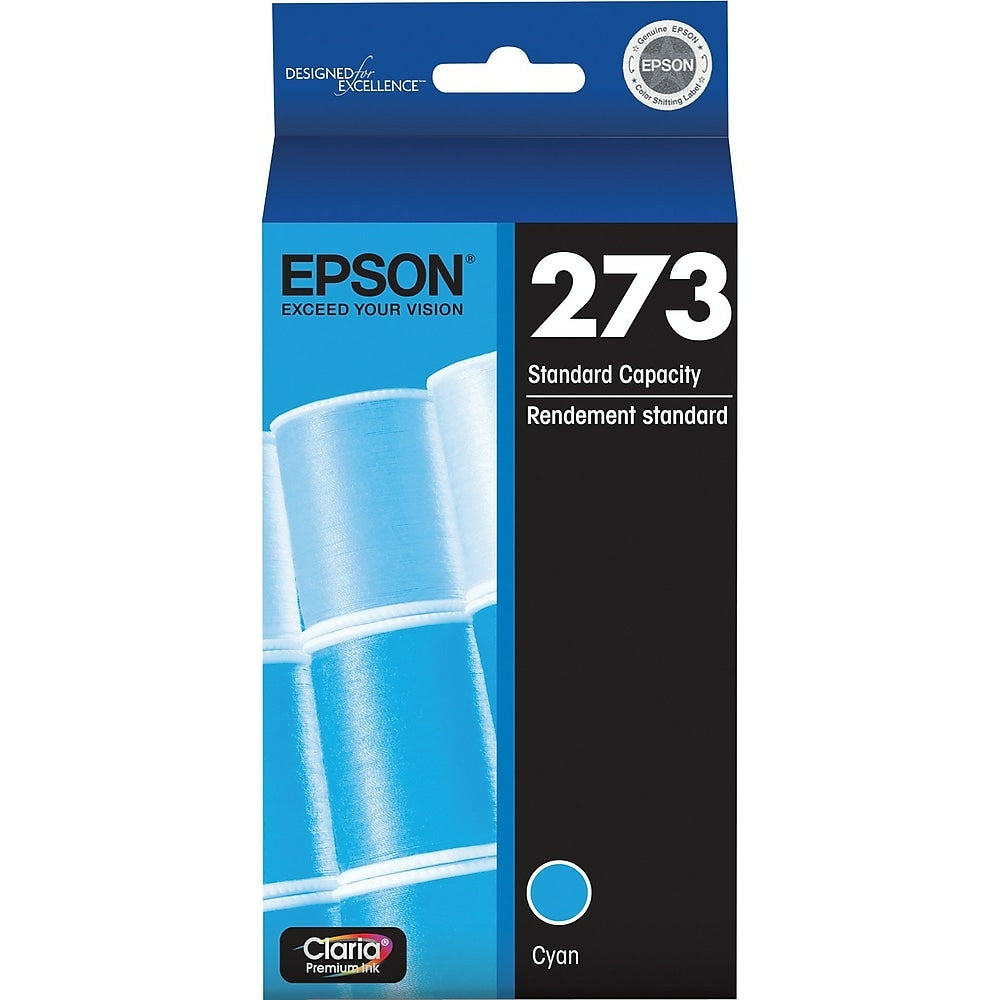 EPSON Cartouche Jet d'encre Originale Cyan (300 pages) - T273 - T273220-S
