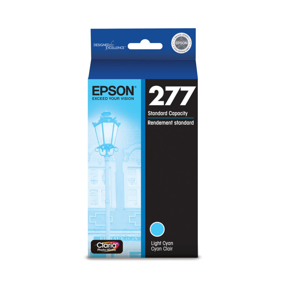 EPSON Cartouche Jet d'encre originale Cyan, photo (360 pages) - T277 - T277520-S