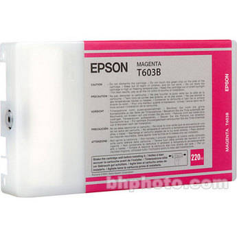 EPSON Cartouche Jet d'encre Originale Magenta 220 ml - T603 - T603B00