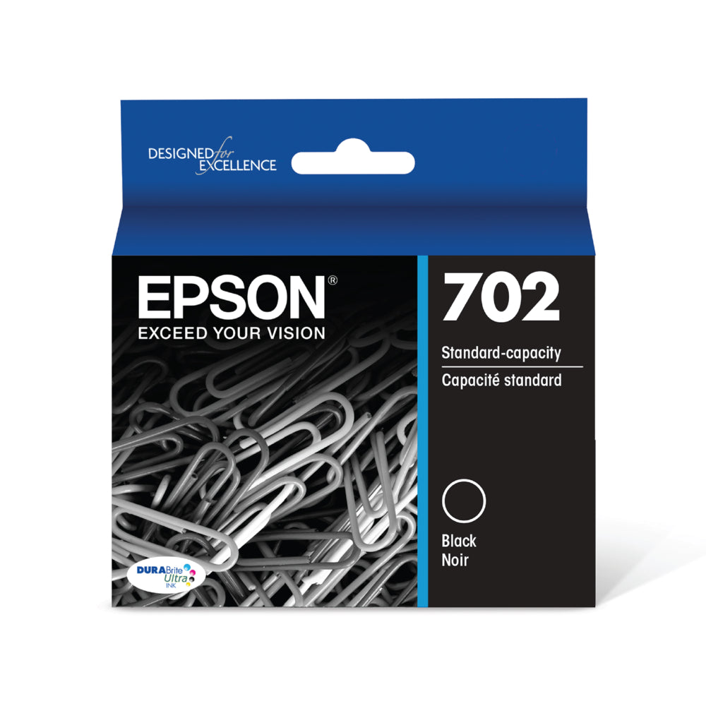 EPSON Cartouche Jet d'encre Originale Noire (350 pages) - T702 - T702120-S