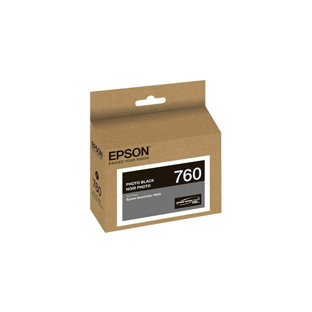 EPSON Cartouche Jet d'encre Originale Noire, photo (200 pages) - T760 - T760120