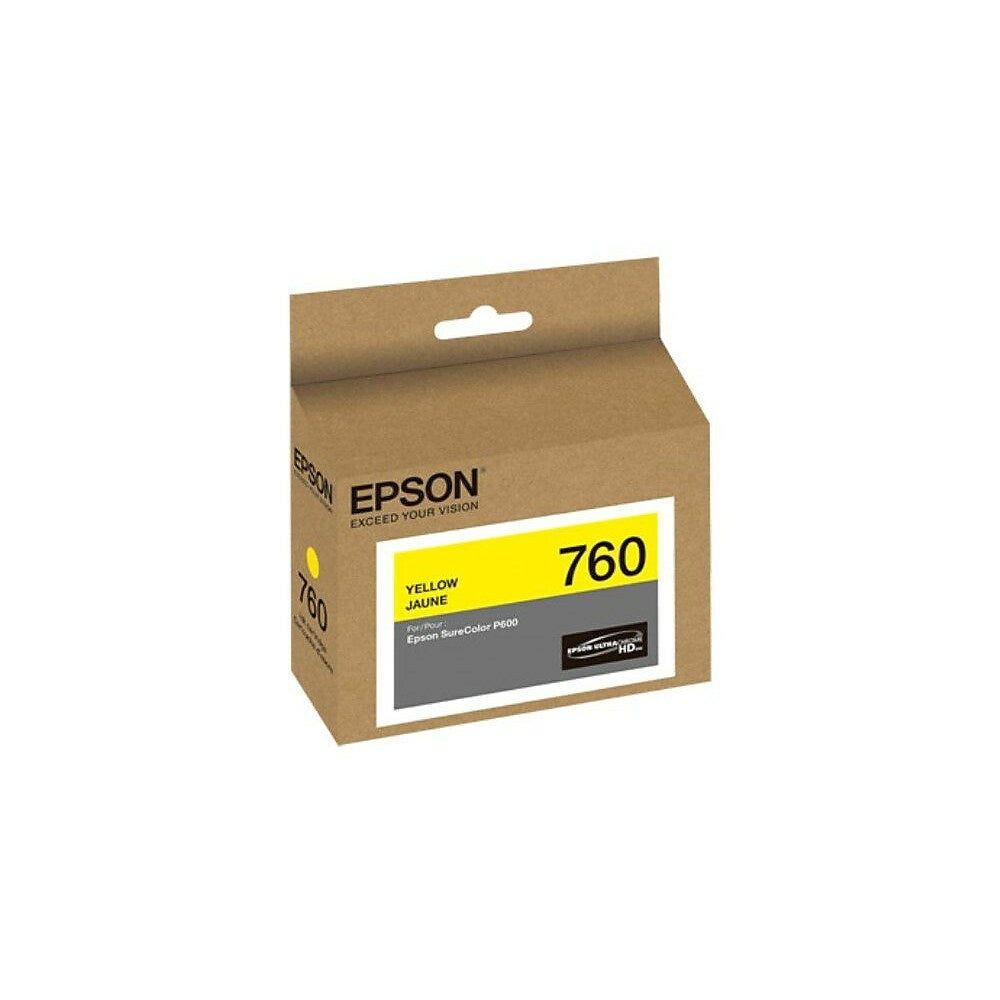 EPSON Cartouche Jet d'encre Originale Jaune (200 pages) - T760 - T760420