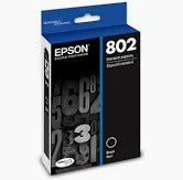 EPSON Cartouche Jet d'encre Originale Noire (900 pages) - T802 - T802120