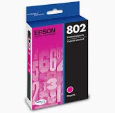 EPSON Cartouche Jet d'encre Originale Magenta (600 pages) - T802 - T802320