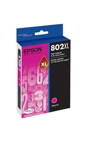 EPSON Cartouche Jet d'encre Originale Magenta (1 900 pages) - T802XL320-S