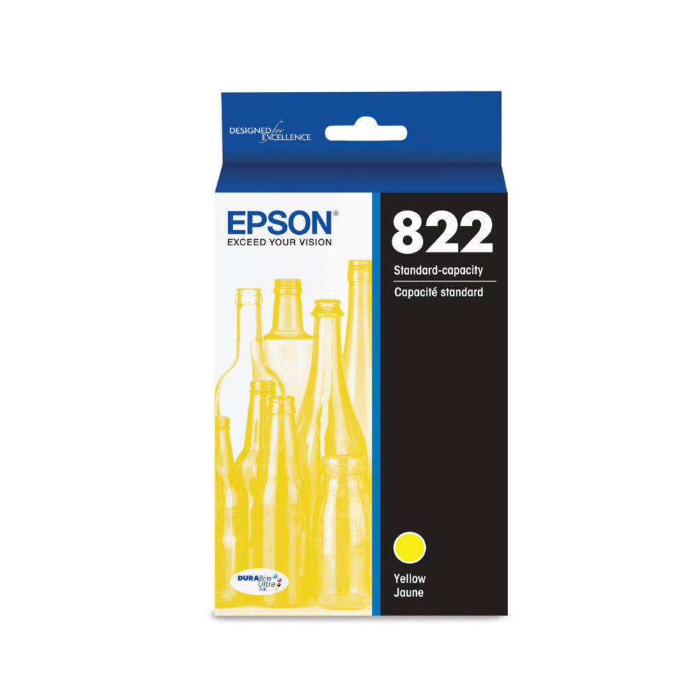 EPSON Cartouche Jet d'encre Originale Jaune (240 pages) - T822 - T822420-S