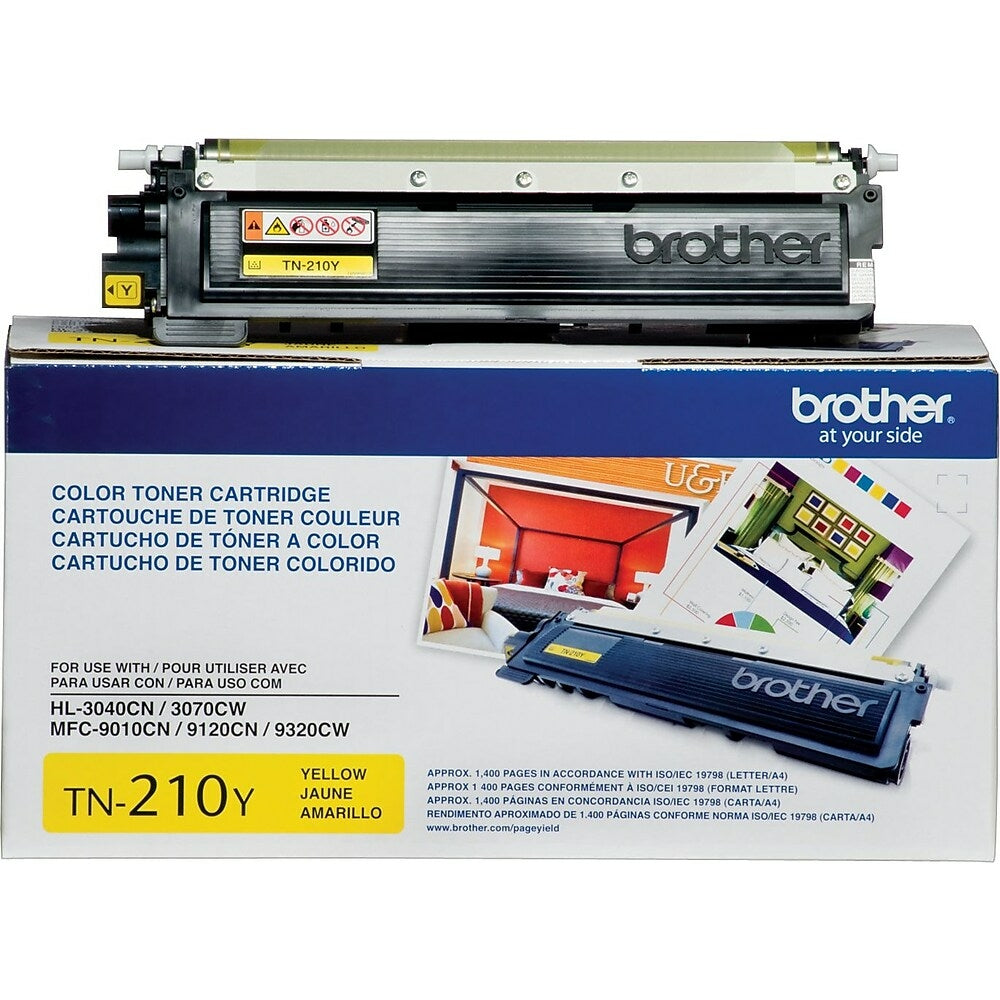 BROTHER Cartouche Laser Originale Jaune (1 400 pages) - TN210Y