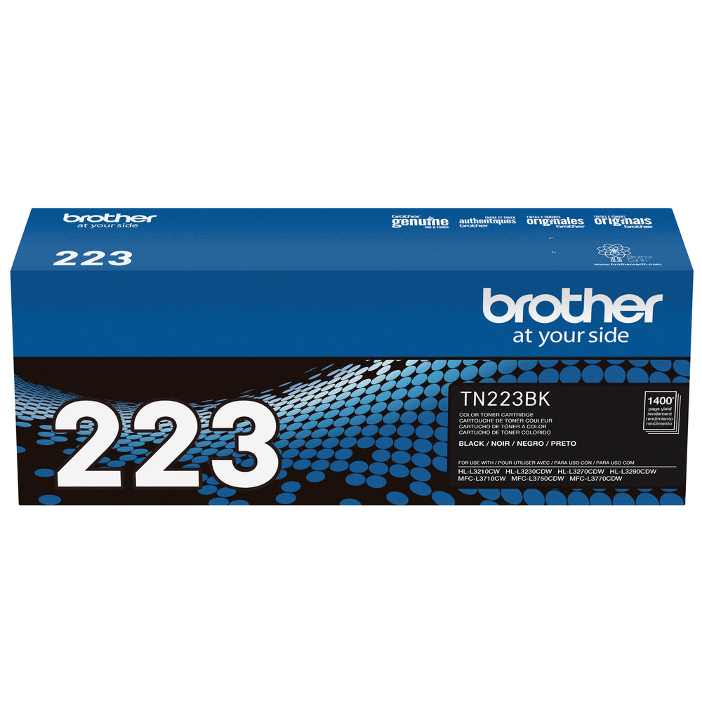 BROTHER Cartouche Laser Originale Noire (1 400 pages) - TN223BK