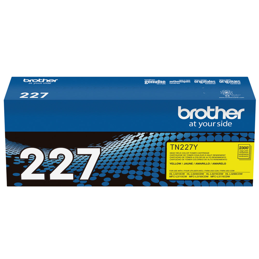 BROTHER Cartouche Laser Originale Jaune (2 300 pages) - TN227Y