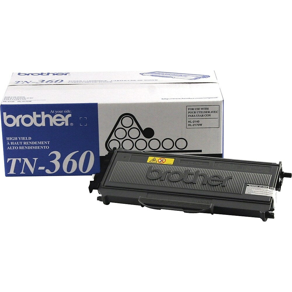 BROTHER Cartouche Laser Originale Noire (2 600 pages) - TN360