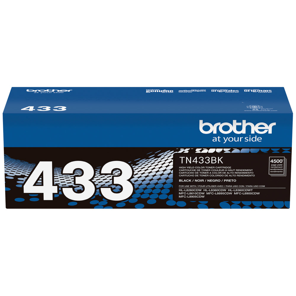 BROTHER Cartouche Laser Originale Noire (4 500 pages) - TN433BK