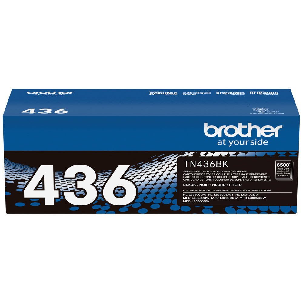 BROTHER Cartouche Laser Originale Noire (6 500 pages) - TN436BK