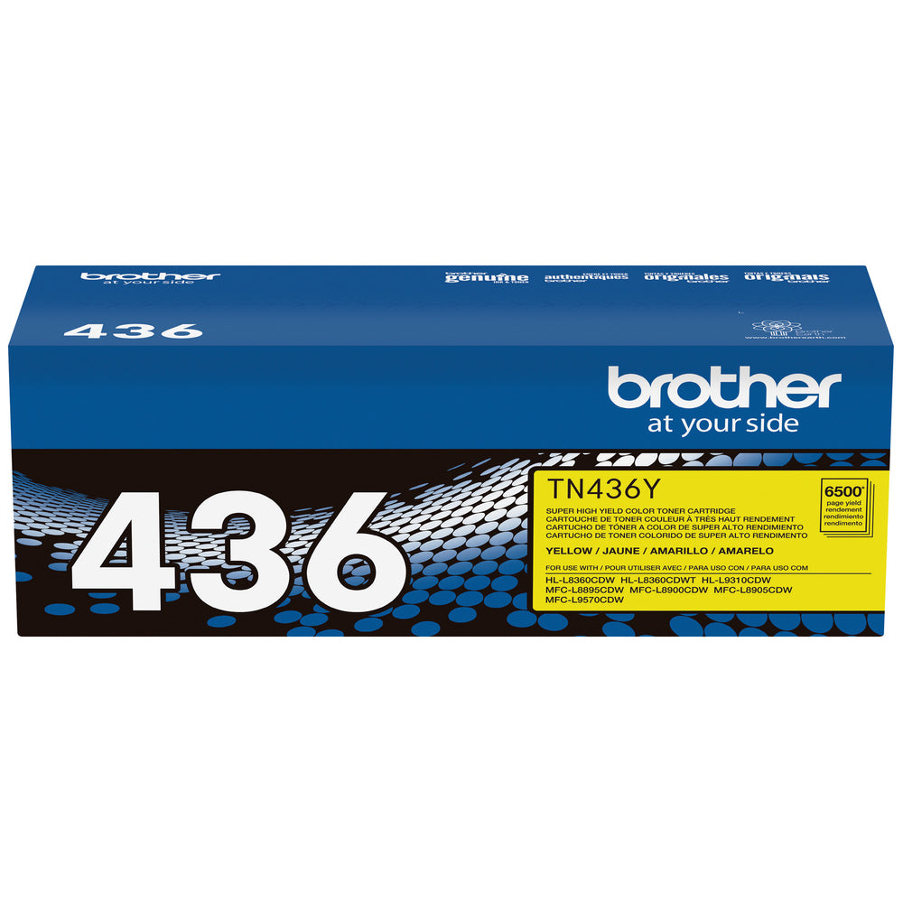 BROTHER Cartouche Laser Originale Jaune (6 500 pages) - TN436Y