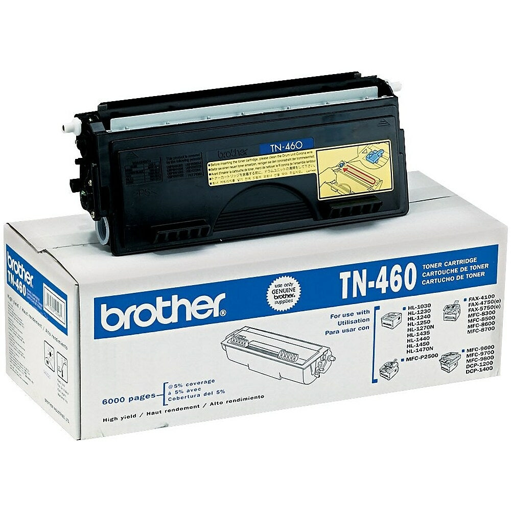 BROTHER Cartouche Laser Originale Noire (6 000 pages) - TN460