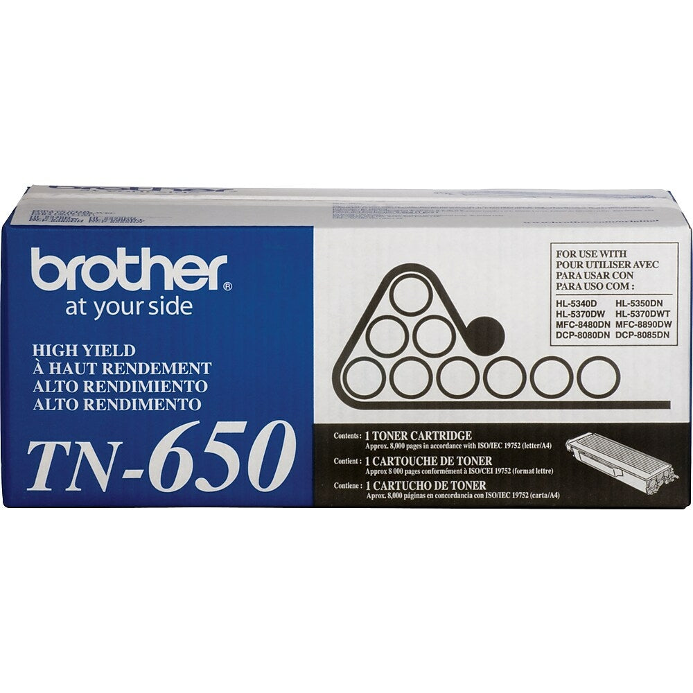 BROTHER Cartouche Laser Originale Noire (8 000 pages) - TN650
