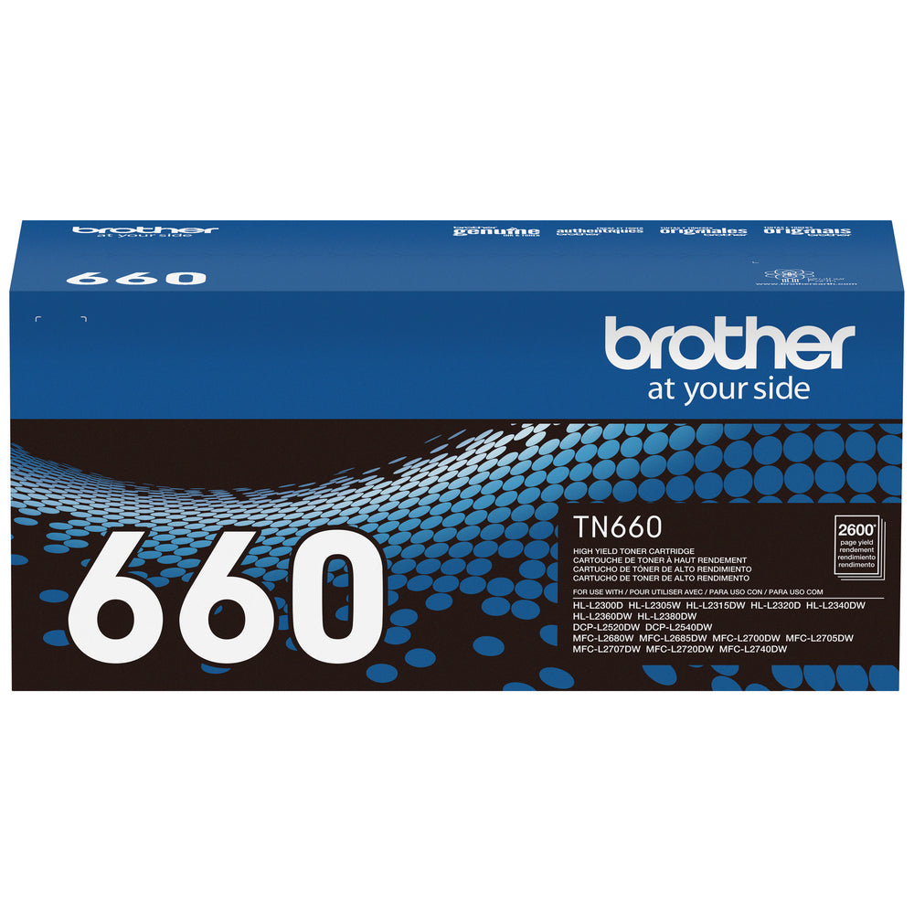 BROTHER Cartouche Laser Originale Noire (2 600 pages) - TN660