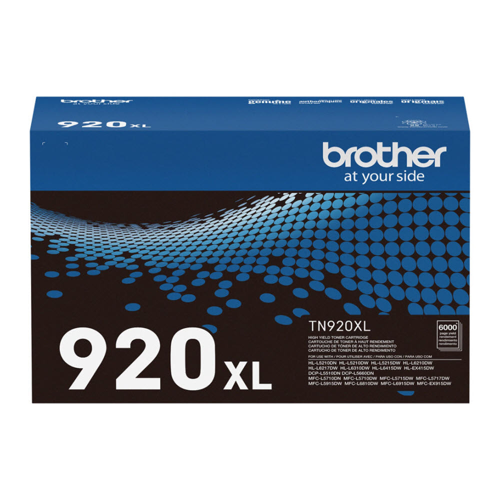 BROTHER Cartouche Laser Originale Noire (6 000 pages) - TN920XL