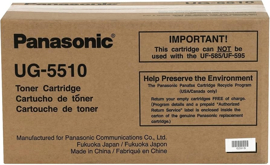 PANASONIC Cartouche Laser Originale Noire (9 000 pages) - UG-5510